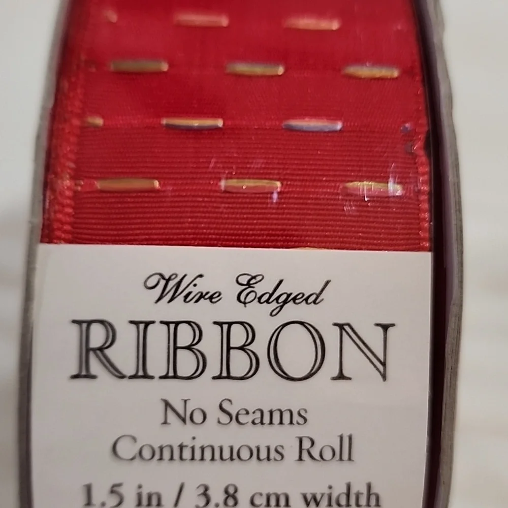 NEW Kirkland Wire-edged Ribbon 1-1/2